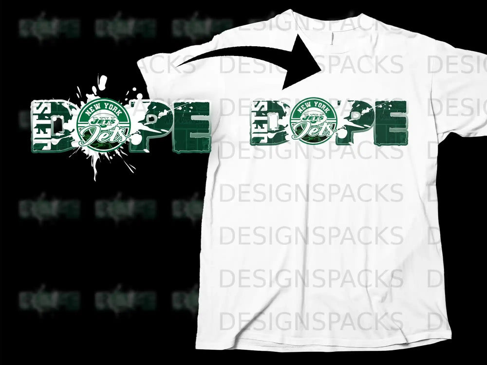 New York Jets Dope Logo Graphic White Shirt