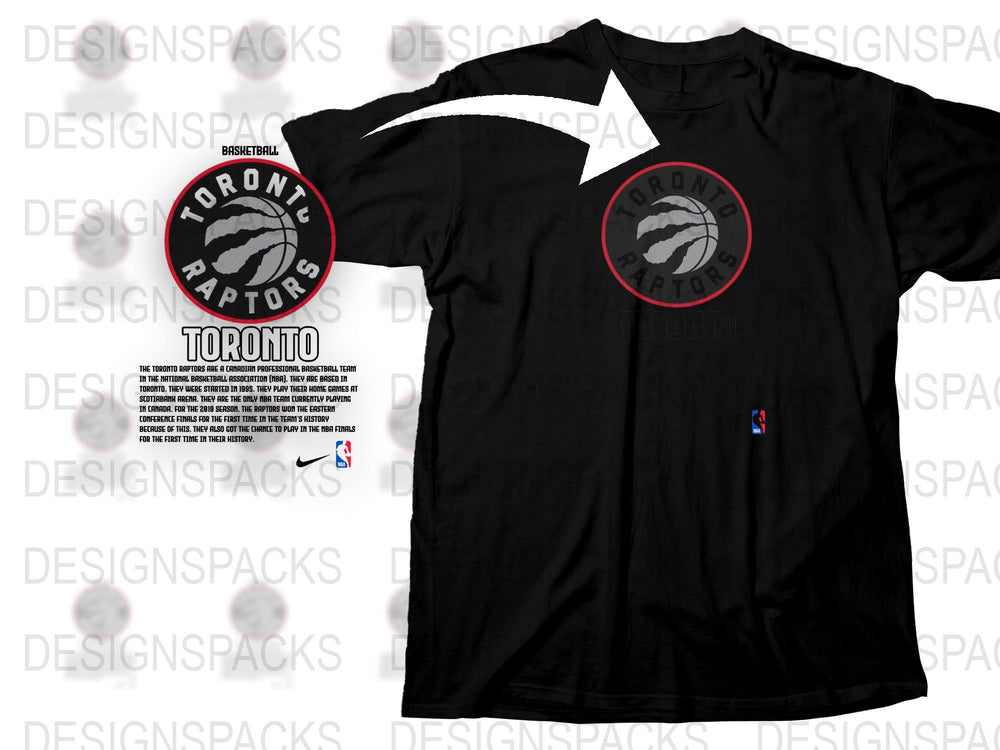 Toronto Raptors Vintage T-Shirt, Classic NBA Team Logo, Black Cotton Tee, Sports Fan Apparel, Men's Casual Wear