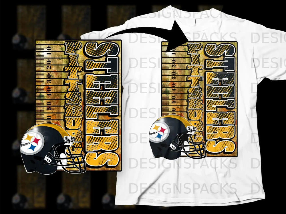 Pittsburgh Steelers Vintage Football Team Helmet Shirt