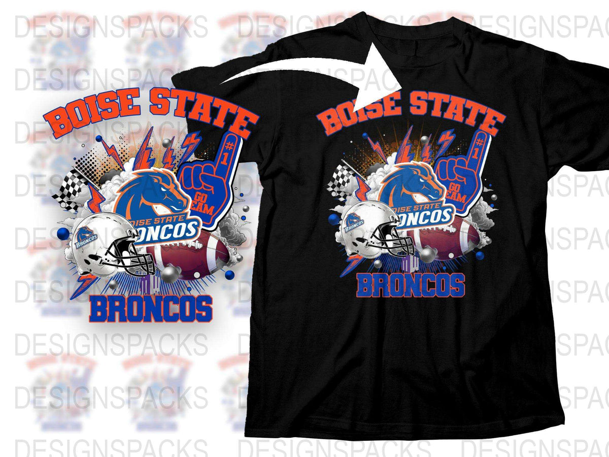 Boise State Broncos Graphic T-Shirt, College Football Fan Tee, Sports Team Apparel, Casual Wear