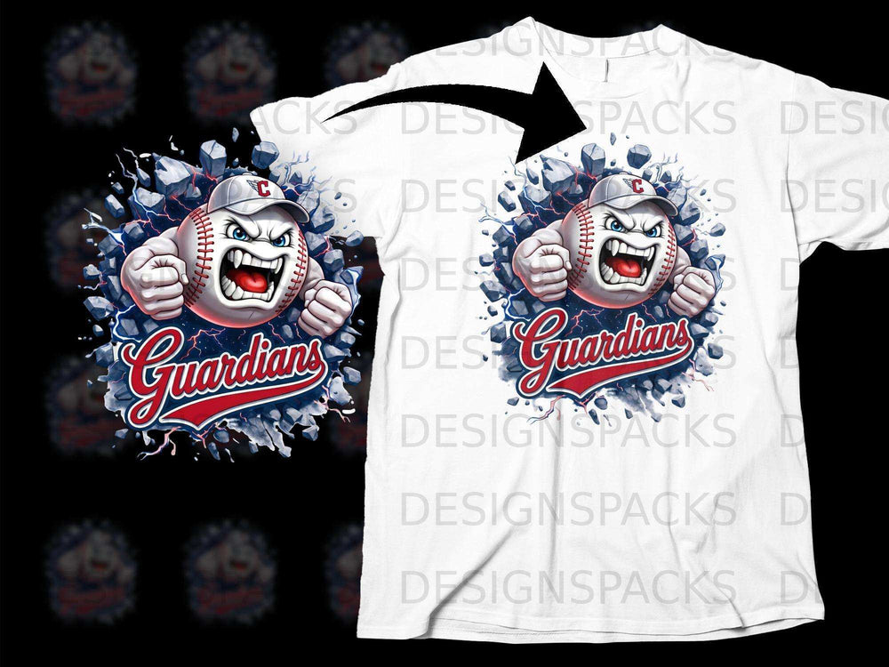 Guardians Baseball Graphic Unisex T-Shirt Clothing Item