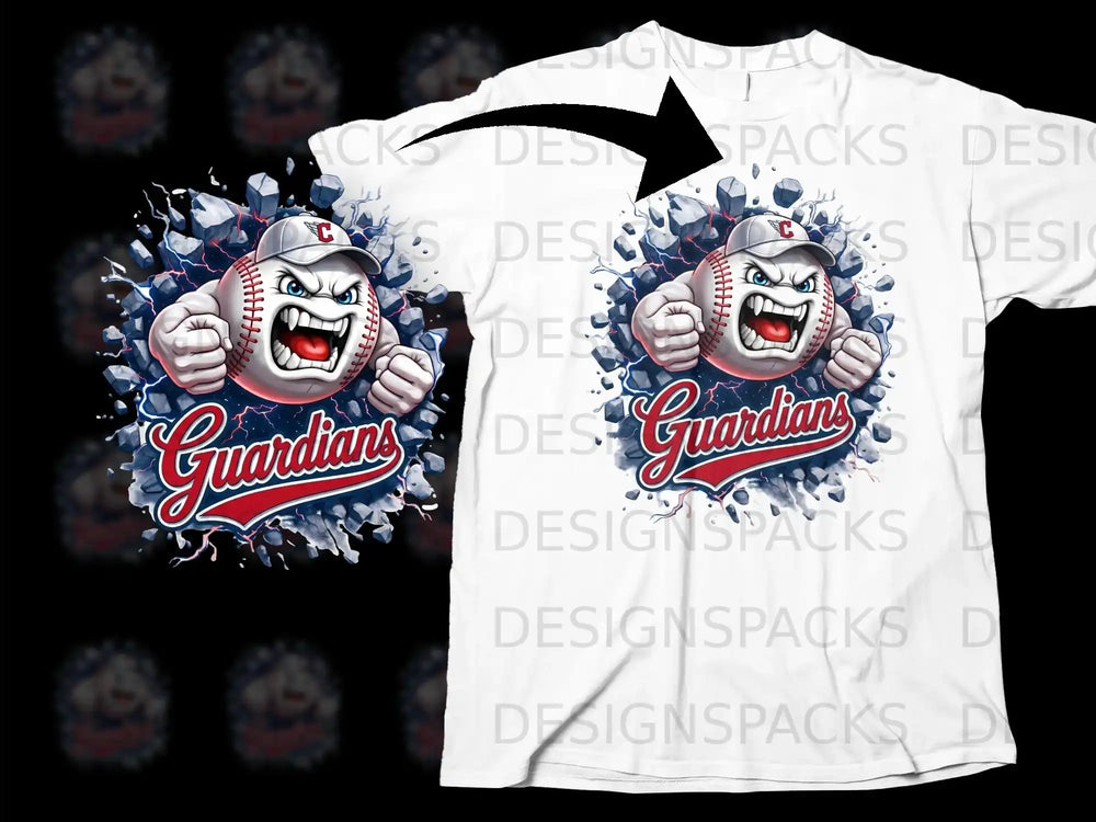 Guardians Baseball Graphic Unisex T-Shirt Clothing Item