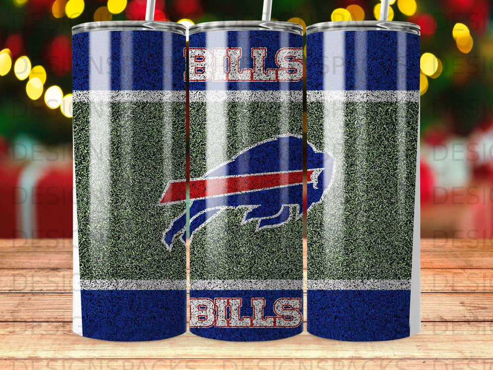 Buffalo Bills Field Grass Lines Blue Endzones Logo product type