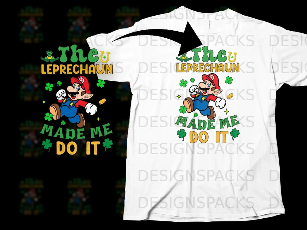 The Leprechaun Made Me Do It Mario Shamrocks product type