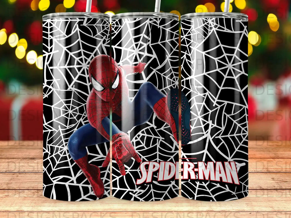 Black White Spider Web Spider-Man Tumbler product type