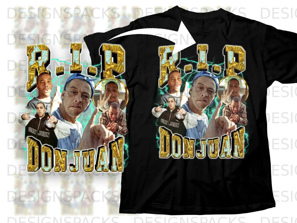R.I.P Don Juan Sean John Tribute Graphic Design Shirt