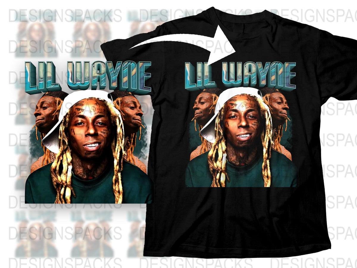 Lil Wayne Graphic T-Shirt, Hip Hop Legend Tee, Music Fan Merchandise, Black Cotton Shirt