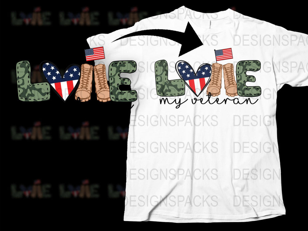 Patriotic Veteran T-Shirt, Military Appreciation, American Flag, Support Our Troops, Camo Design, Gift for Veterans