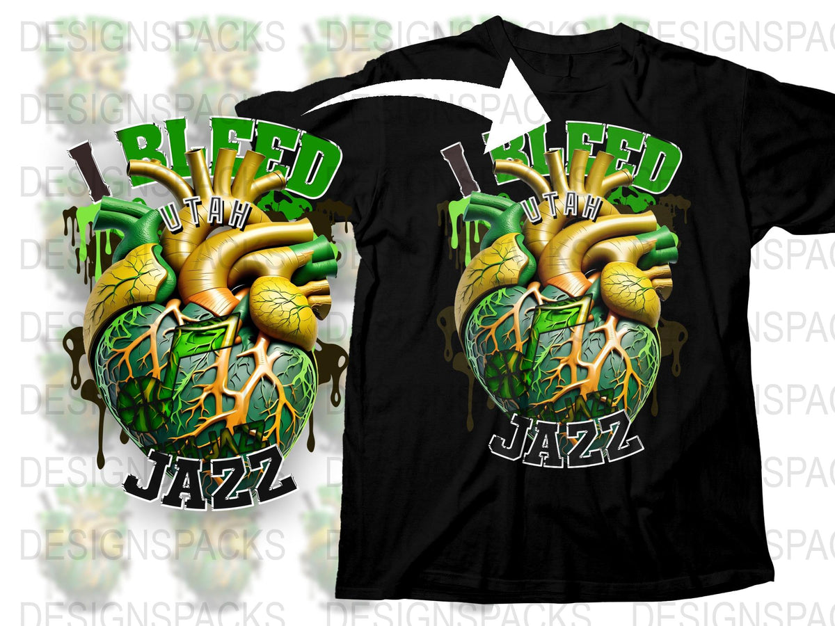 Utah Jazz Basketball Heart Graphic T-Shirt, Unisex Sports Fan Apparel, Unique Gift Idea