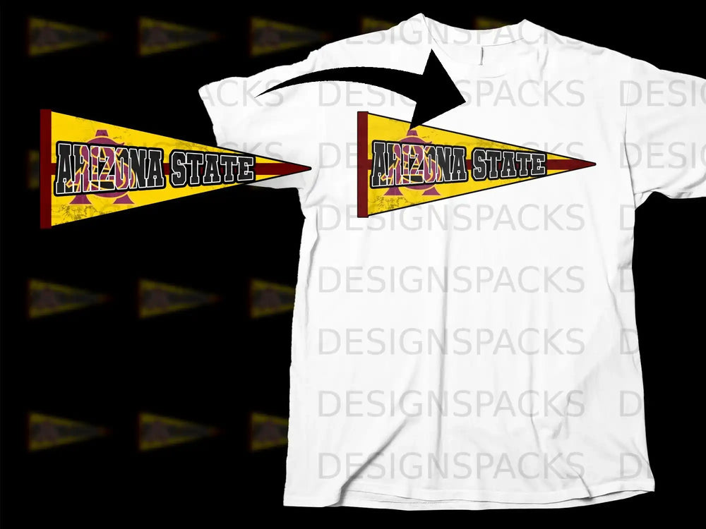 Arizona State Pennant Design T-Shirt