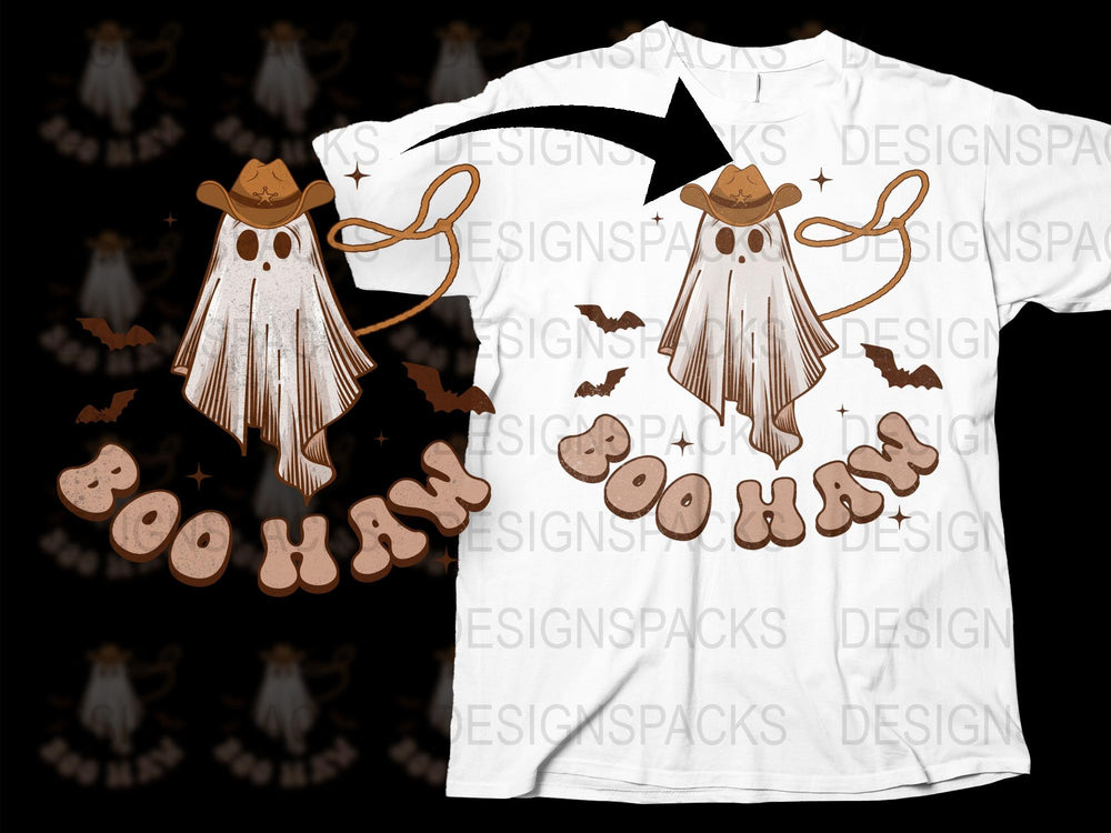 Halloween Ghost T-Shirt, Cute Boo Graphic Tee, Spooky Season Apparel, Fall Festival Outfit for All Ages