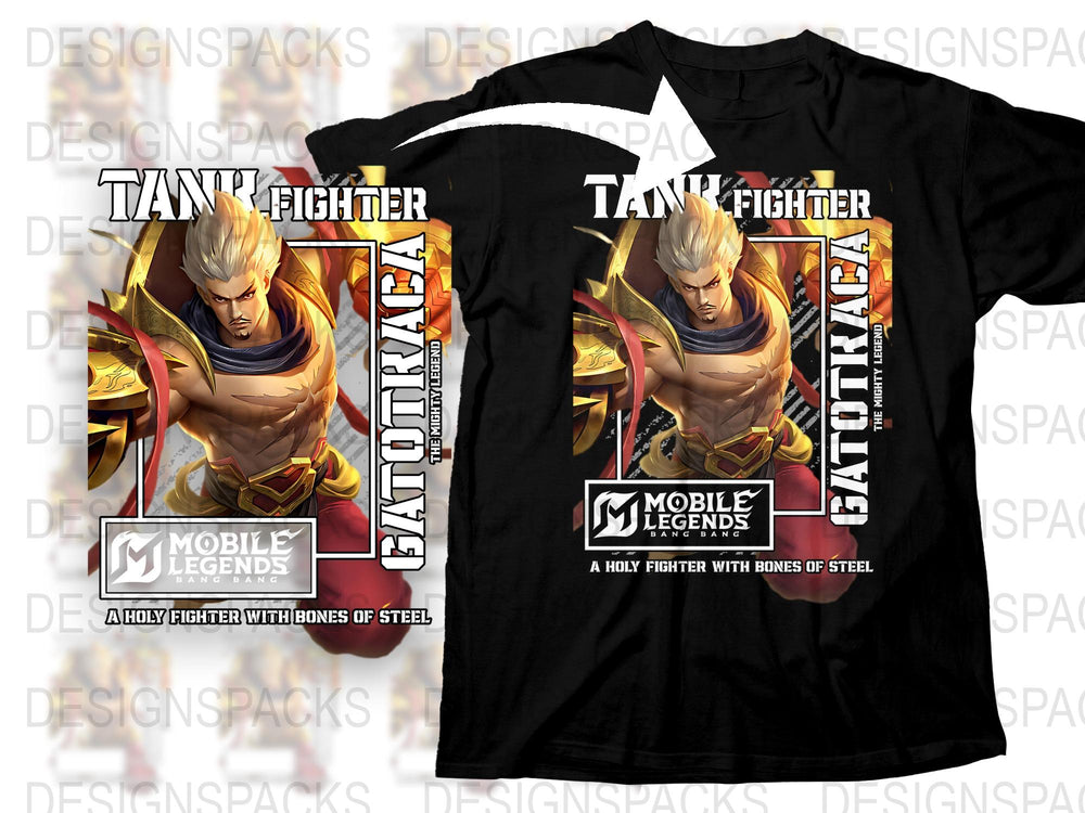 Mobile Legends Tank Fighter T-Shirt, Gaming Apparel, Cool Graphic Tee, Gift for Gamers, Unique Design Top