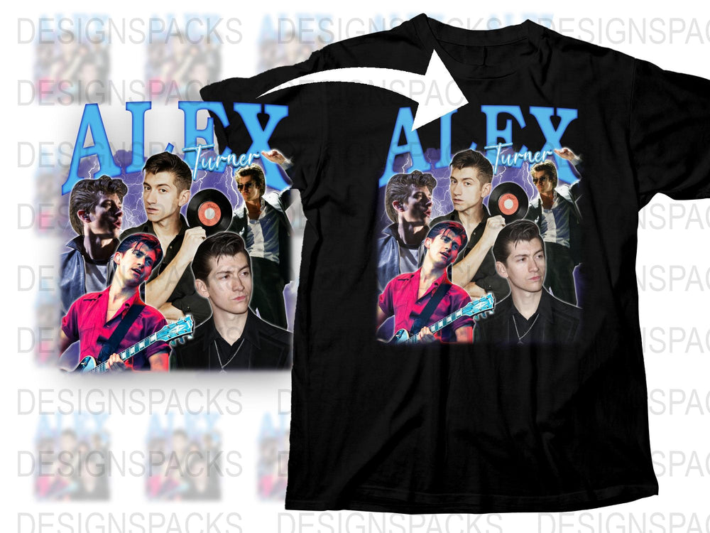 Retro 80s Style Alex Turner Graphic T-Shirt, Vintage Band Tee, Music Fan Gift, Soft Cotton Shirt, Unisex Fashion