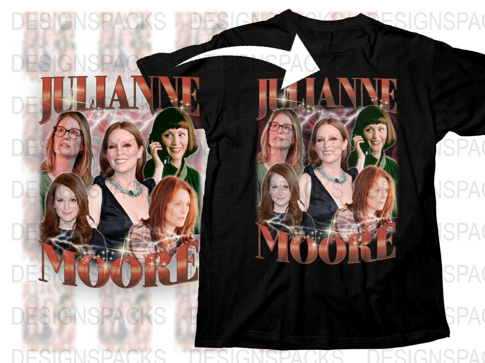 Julianne Moore Inspired T-Shirt, Film Star Tee, Movie Actress Graphic Shirt, Unique Celebrity Fashion Top, Gift Idea