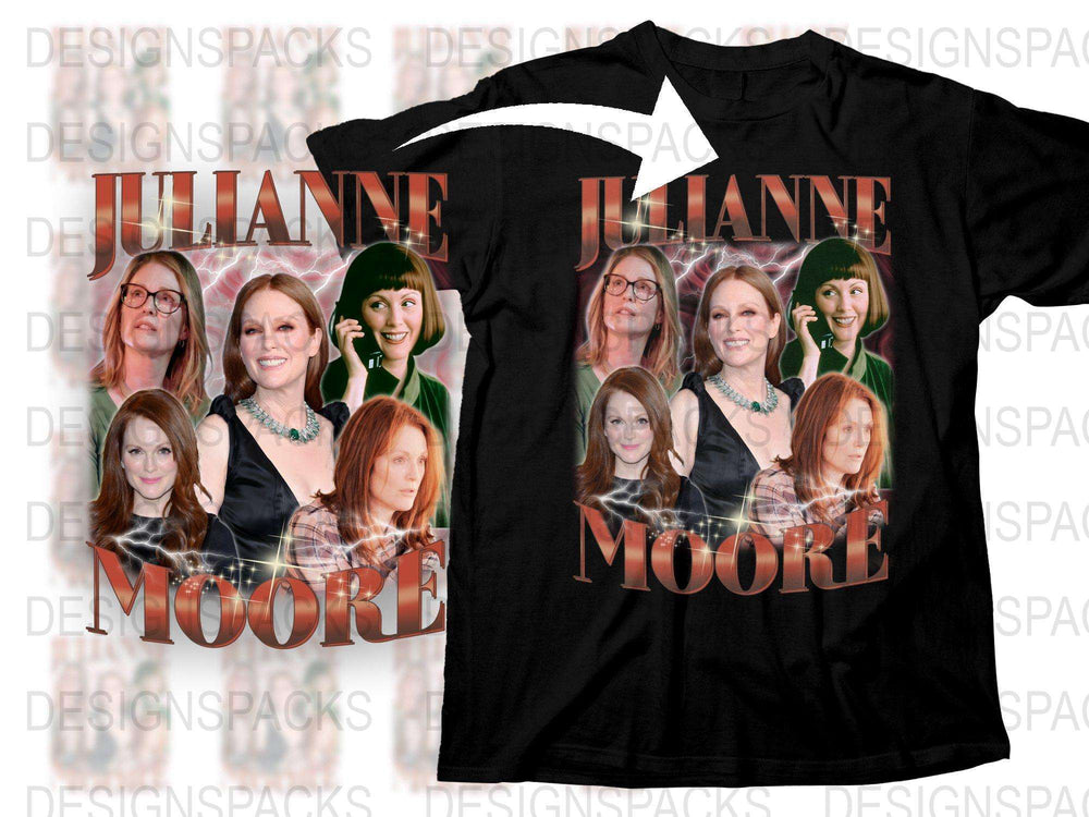 Julianne Moore Inspired T-Shirt, Film Star Tee, Movie Actress Graphic Shirt, Unique Celebrity Fashion Top, Gift Idea