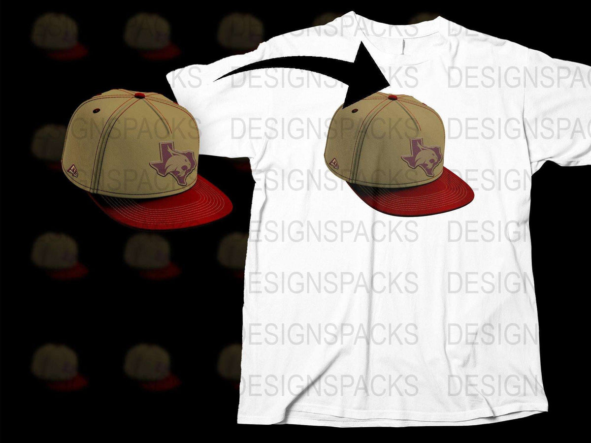 Star Logo Graphic T-Shirt and Matching Cap Set, Trendy Unisex Casual Outfit, Gift Idea