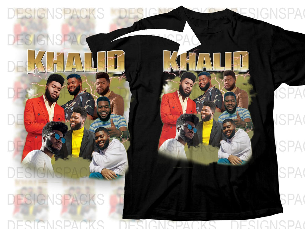 Vintage Khalid T-Shirt, Retro Music Artist Graphic Tee, Unique Fan Gift, Men's Fashion