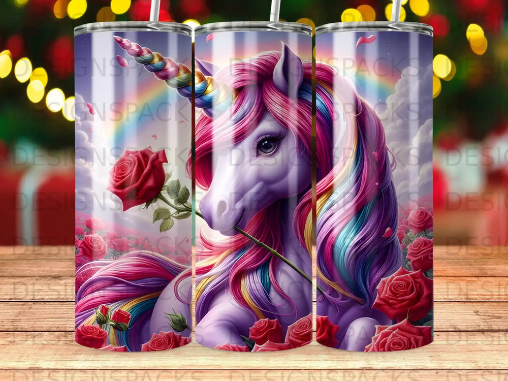 Magical Unicorn Rainbow Rose Fantasy Artistic product type