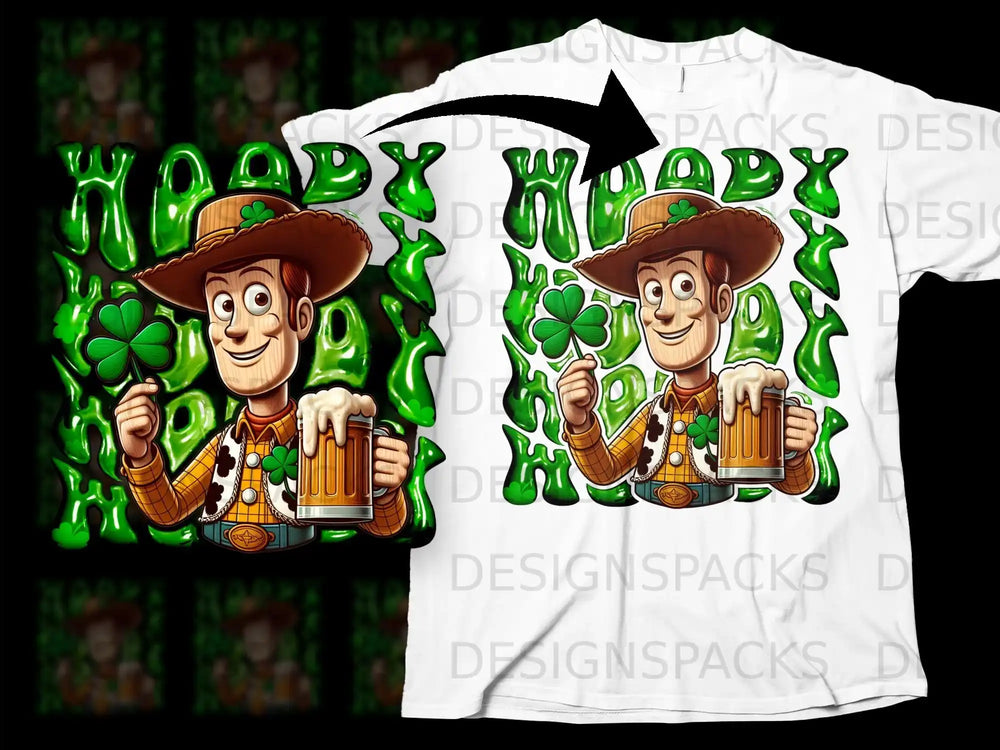 Woody Shamrock Beer Happy St Patricks Day product type
