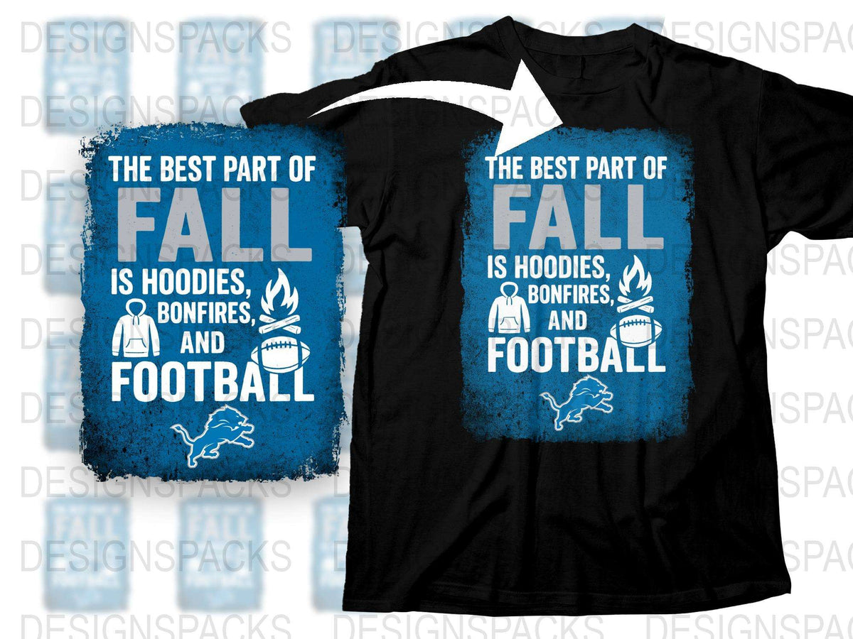 Fall Season T-Shirt, Best Part of Fall Hoodies, Bonfires and Football Graphic Tee