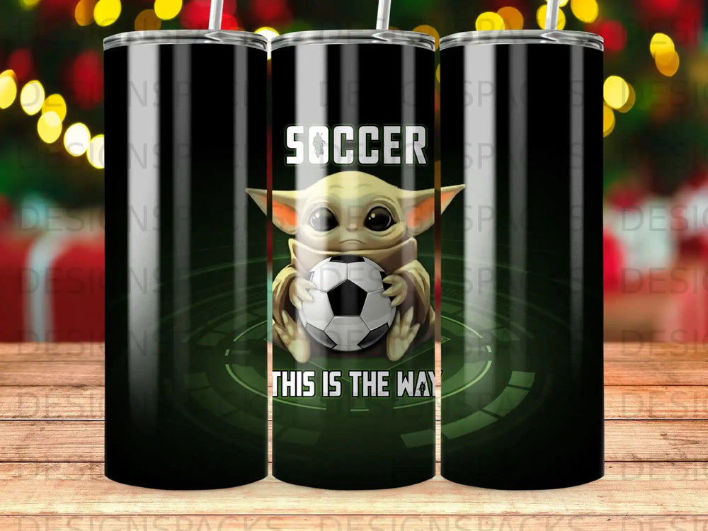 Grogu Soccer Baby Yoda This Is The Way Fan Tumbler product type