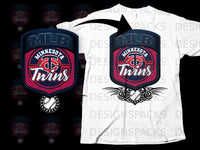 Load image into Gallery viewer, MLB Minnesota Twins Graphic Design Baseball Shirt
