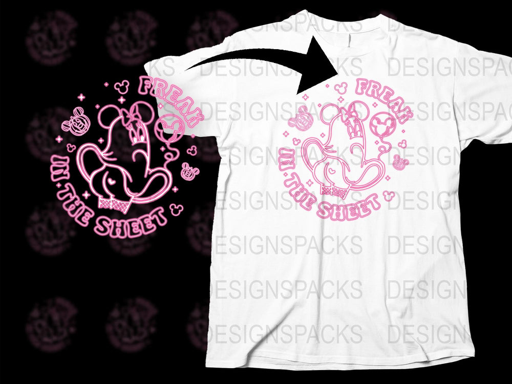 Trendy White T-Shirt with Pink Graphic, Heart and Quote, Casual Streetwear, Women's Fashion Top, Unique Design Tee