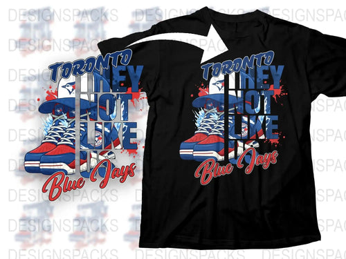 Toronto Themed T-Shirt, Blue Jays Inspired Design, Urban Style Tee, Graphic Sneakers Print, Casual Wear
