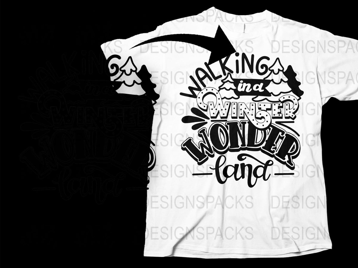 Winter Wonderland T-Shirt, Snowy Landscape Graphic Tee, Unisex Holiday Casual Wear