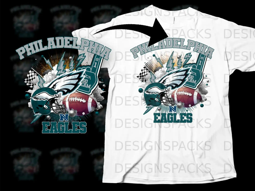 Philadelphia Eagles Football Design Graphic Shirt