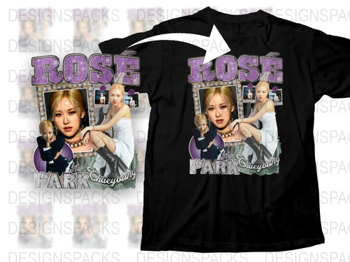Rose Park T-Shirt, K-Pop Music Fan Merch, Concert Graphic Tee, Pop Star Apparel, Gift for Fans