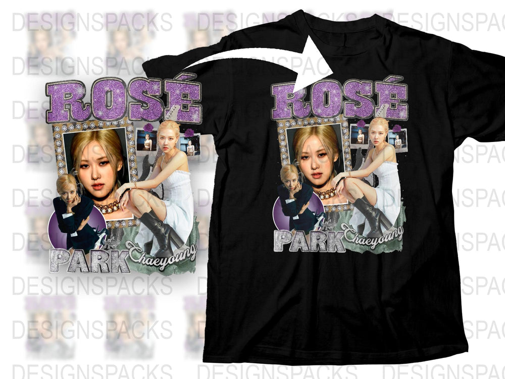 Rose Park T-Shirt, K-Pop Music Fan Merch, Concert Graphic Tee, Pop Star Apparel, Gift for Fans