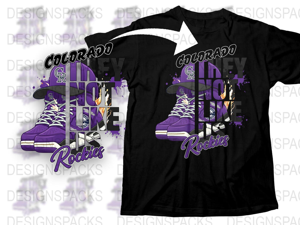 Colorado Rockies Hockey Love T-Shirt, Purple and Black Sports Tee, Fan Apparel