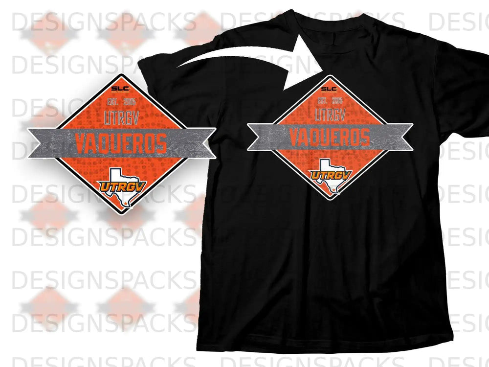 UTRGV Vaqueros Est 2015 SLC UTRGV Design T-Shirt