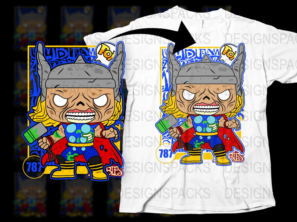 Comic Book Style Cartoon Character T-Shirt, Colorful Superhero Tee, Kids and Adult Sizes, Unique Graphic Tee Design