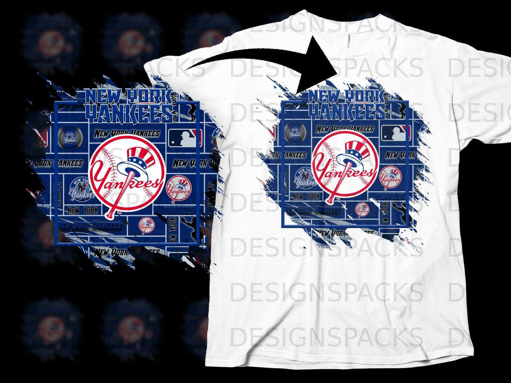 New York Yankees Baseball Fan Vintage Graphic T-Shirt
