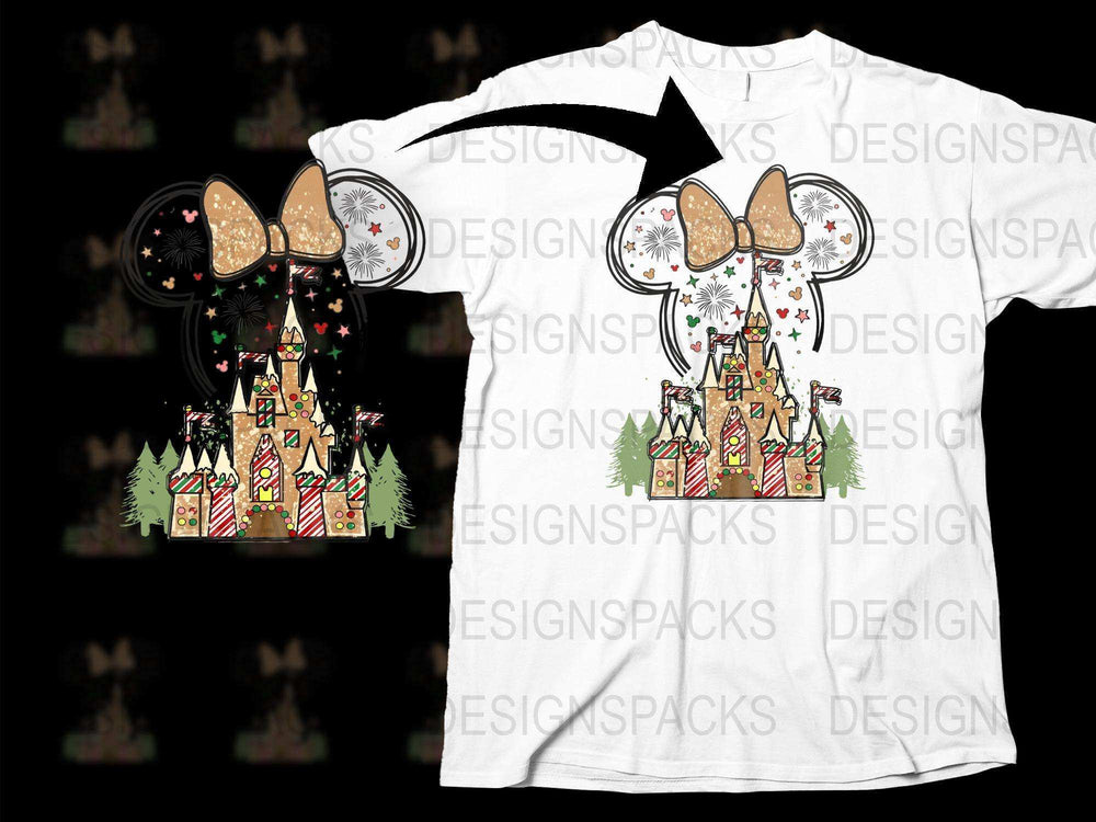 Disney Christmas T-Shirt, Mickey Mouse Holiday Tee, Festive Family Matching Shirts, Casual Wear