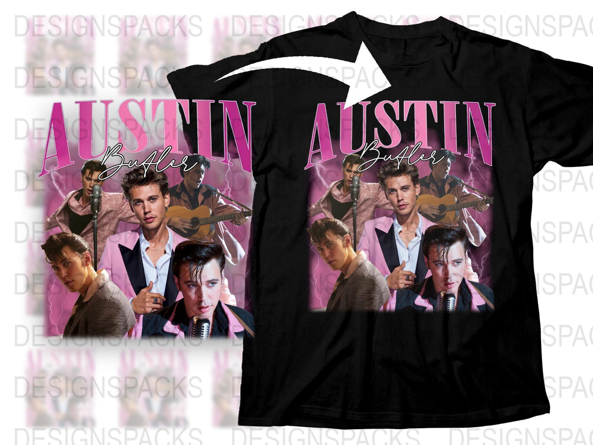 Austin Butler Fan T-Shirt, Multiple Poses Design, Graphic Tee for Men and Women, Celebrity Style Top