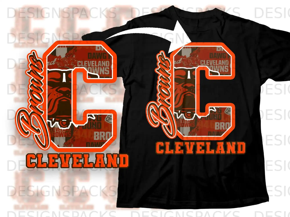 Cleveland Dawg Browns Graphic C T-Shirt