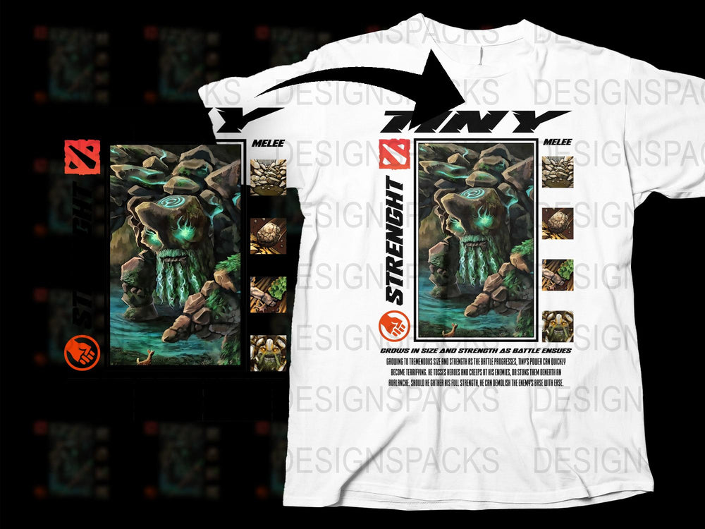 Fantasy Warrior Graphic T-Shirt, Cool Orc Design Tee, Unique Gaming Apparel, Gift for Gamers, Street Art Inspired Style