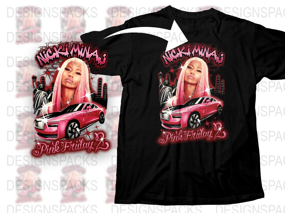 Nicki Minaj Pink Friday Graphic T-Shirt, Hip Hop Merch, Music Fan Apparel
