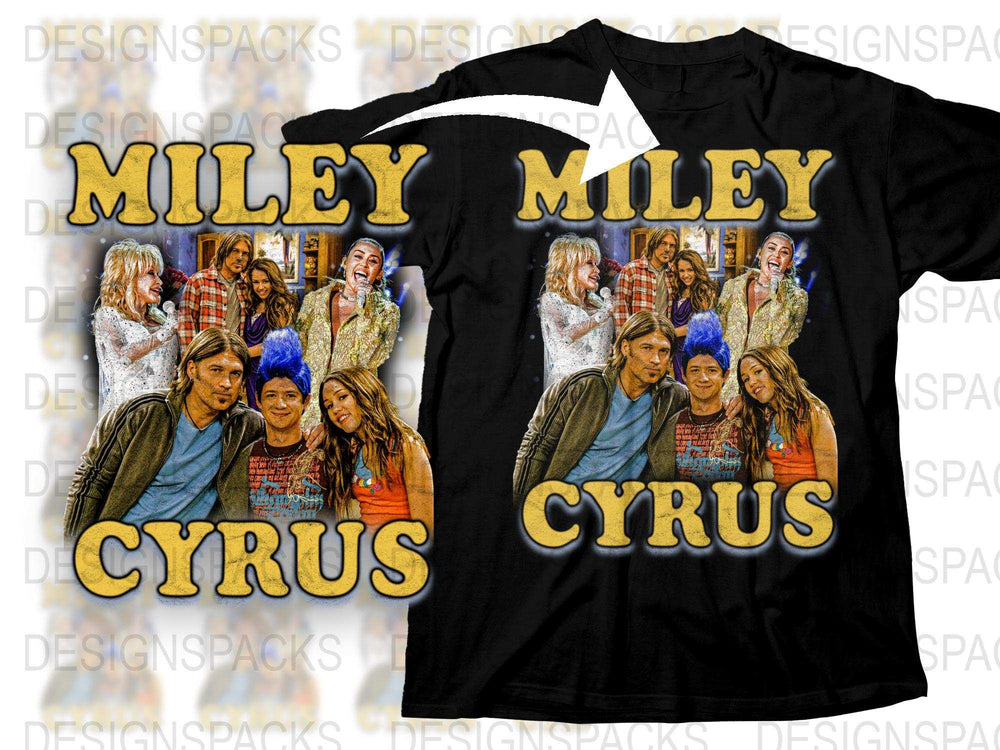 Miley Cyrus T-Shirt, Vintage Graphic Tee, Iconic Pop Singer, Retro Concert Fashion, Unisex Casual Outfit, Fan Merchandise, Multiple Designs