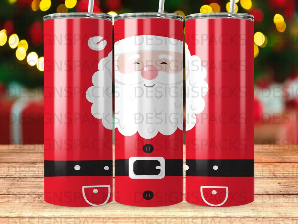 Santa Claus Red Suit Black Belt Buckle Christmas product type