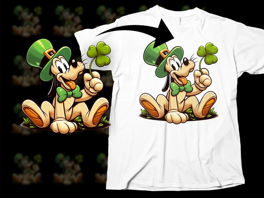 Pluto Shamrock Green Hat St Patricks Day Lucky product type