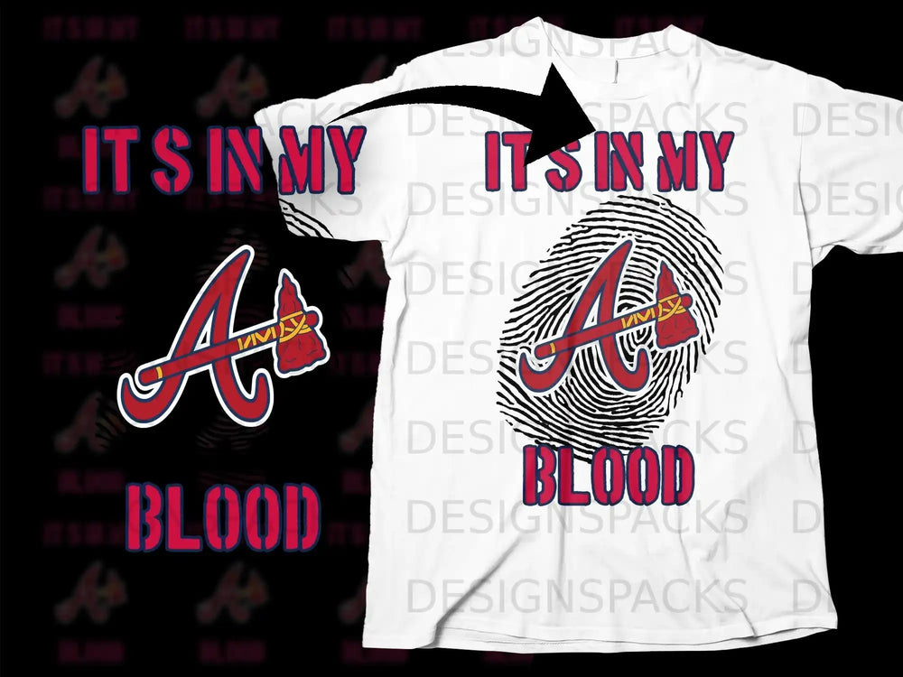 It's In My Blood Fingerprint Graphic Shirt