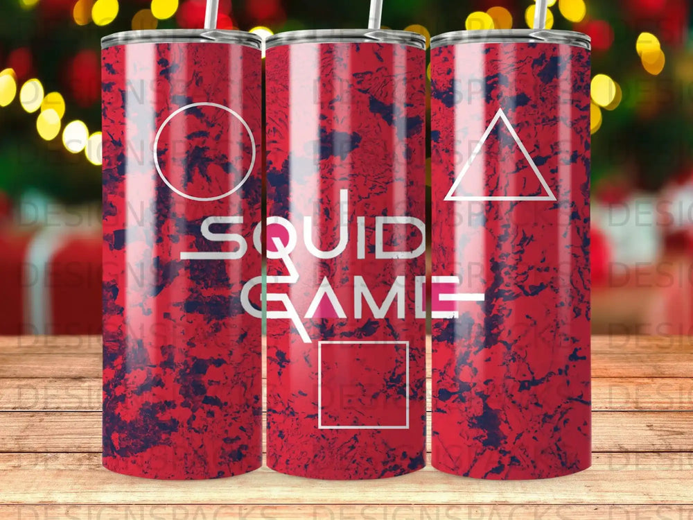 Squid Game Shapes Design Tumbler Custom Drinkware product type