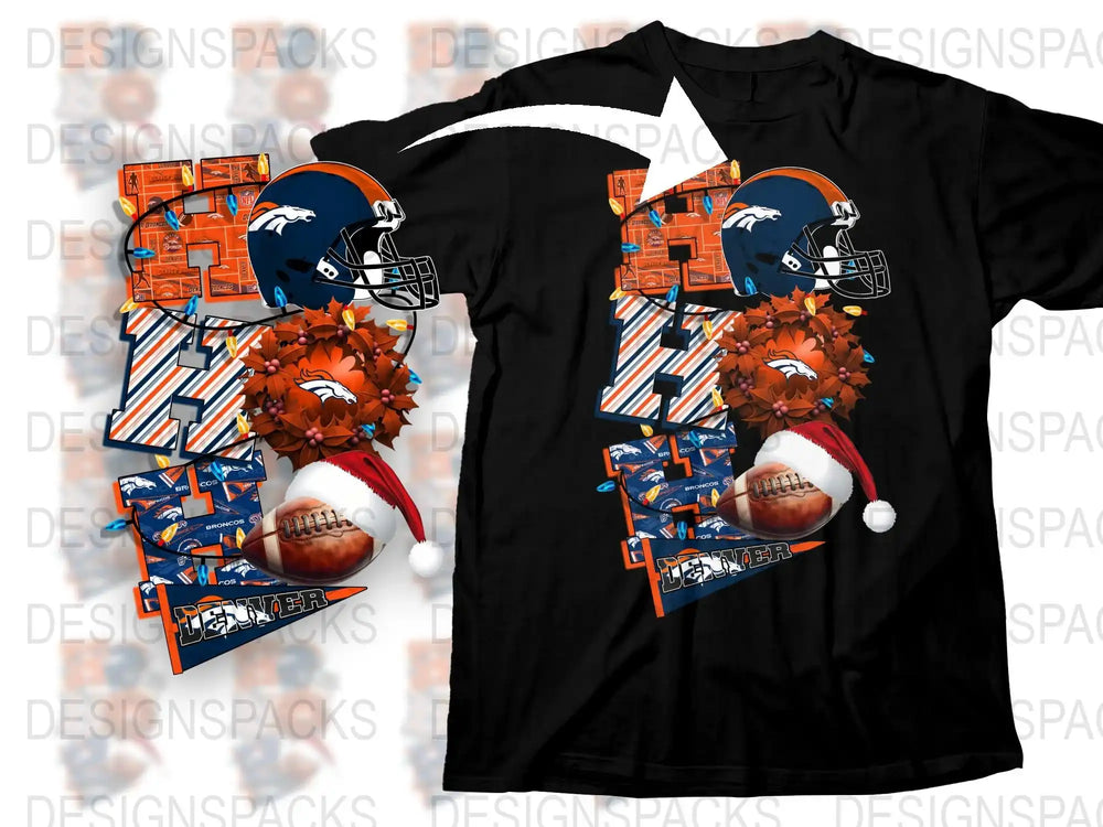 Festive Football Santa T-Shirt, Holiday Sports Fan Apparel, Christmas Graphic Tee, Unique Gift Idea for Football Lovers