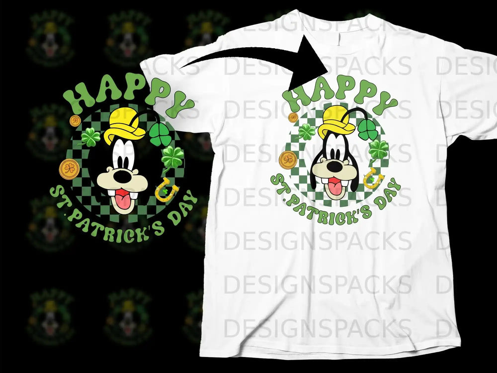 Happy St Patricks Day Goofy Shamrocks Gold Coins product type