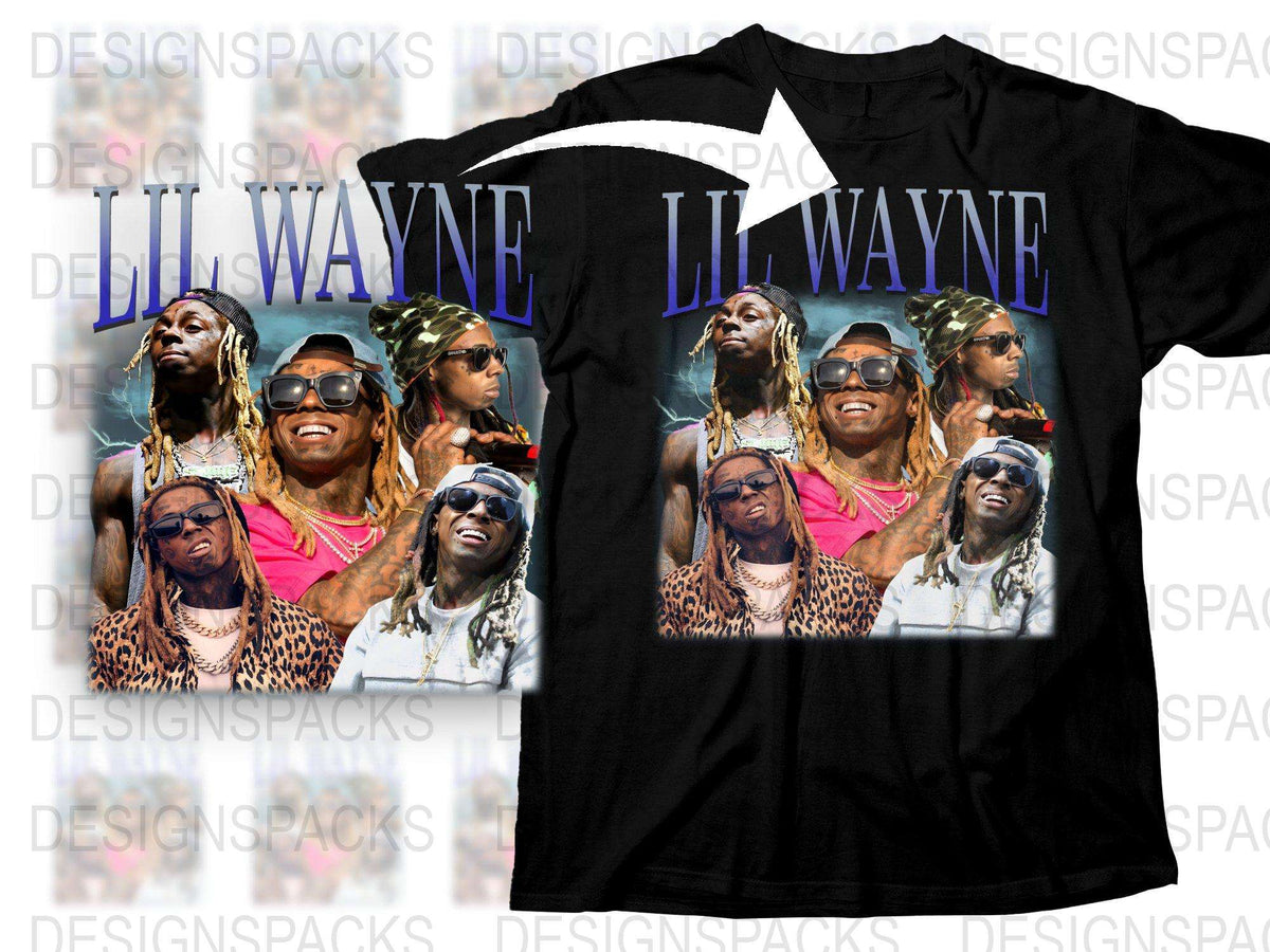 Lil Wayne Graphic T-Shirt, Hip Hop Artist Inspired Tee, Music Fan Merch, Unisex Rap Shirt, Bold Printed Streetwear, Trendy Concert Apparel