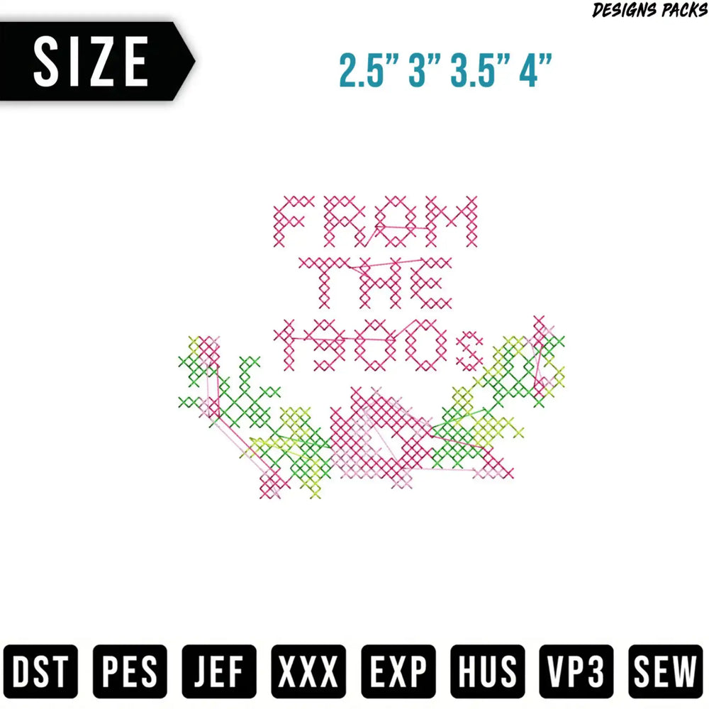 Cross-stitch embroidery designs from the 1900s, available in multiple sizes and formats.